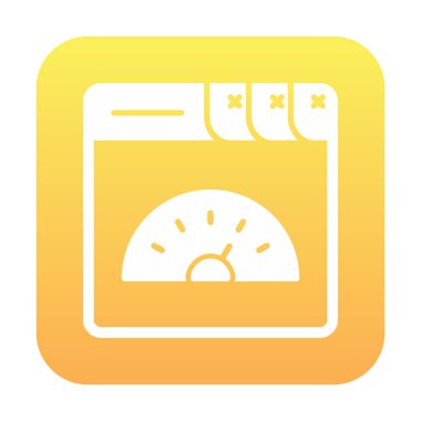 Sayfa hız simgesi, vektör illüstrasyonu