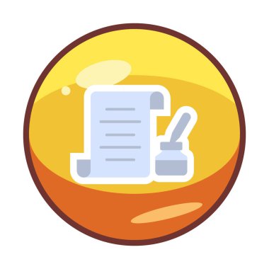 kalem, simge vektörü ile belge