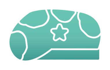 Askeri Şapka ikon vektör illüstrasyonu