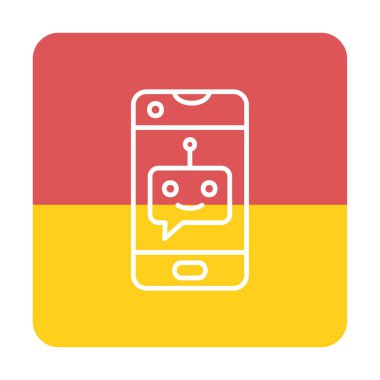 Sohbet simgesi vektör illüstrasyonu