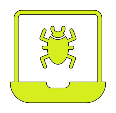 dizüstü bilgisayar simgesi, vektör illüstrasyonu basit tasarım