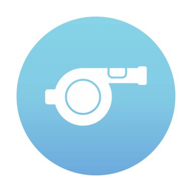 Basit Whistle düz simge tasarımı, vektör, illüstrasyon