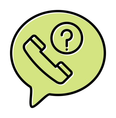 Basit kaçırılan çağrı simgesi, vektör illüstrasyonu