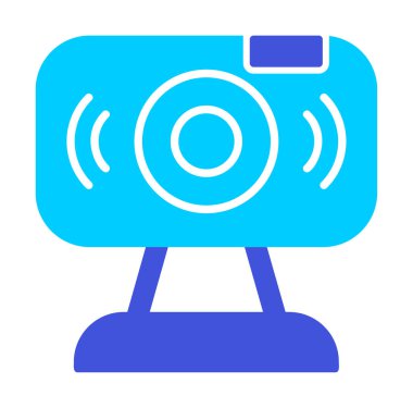 Web kamerası. Web simgesi basit illüstrasyon                   