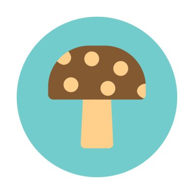Mushroom icon, vector illustration simple design
