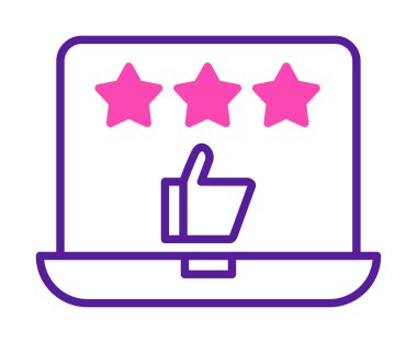 Geri besleme vektörü glifin düz simgesi. İyi İnceleme konsepti                    