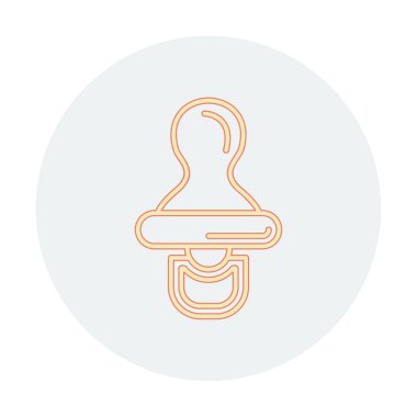Bebek emziği çizgisi simgesi. doğrusal biçim işareti web tasarımı.