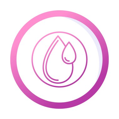 su damlası ağ simgesi, vektör illüstrasyonu 