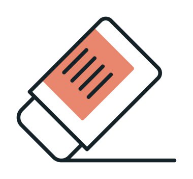 silgi simgesi, vektör illüstrasyonu basit tasarım