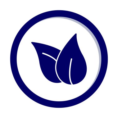 ekoloji sembolü, yaprak simgesi, vektör illüstrasyon grafiği