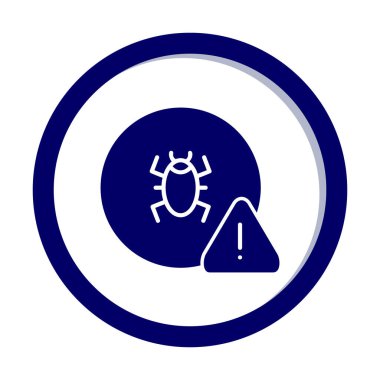 CD virüs ikon vektör illüstrasyonu