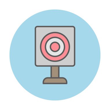 Askeri Hedef ikonu vektör çizimi