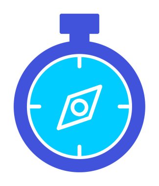  düz pusula ikon vektör illüstrasyon tasarımı