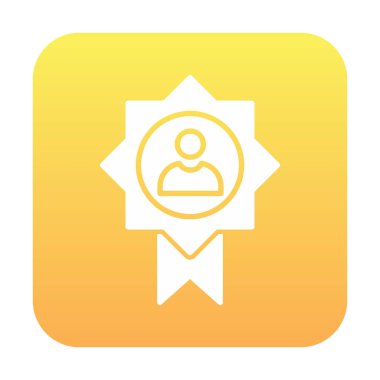 Başarı, ödül, madalya ikonu, vektör illüstrasyonu