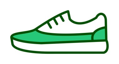 spor ayakkabı ikonu vektör illüstrasyonu 