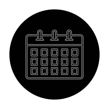 Takvim web simge vektör çizim