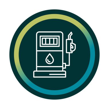 Yakıt vektör vektör illüstrasyonu