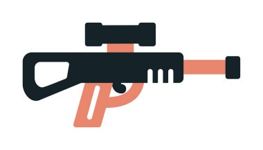 Keskin nişancı silahı ikonu vektör çizimi