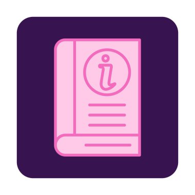 Bilgi Defteri simgesi. dosya simgesi. vektör illüstrasyonu