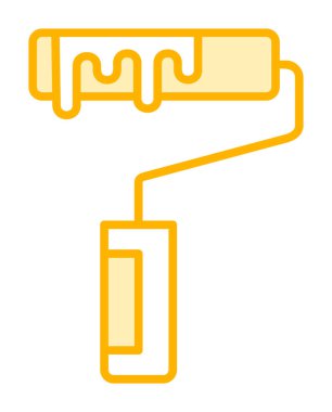 Modern Paint Roller simgesinin vektör çizimi              