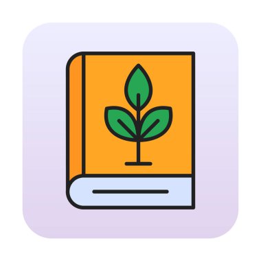 kitap simgesi, vektör illüstrasyonu basit tasarım