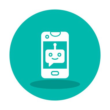 Sohbet simgesi vektör illüstrasyonu