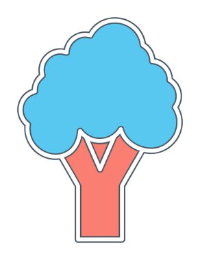 brokoli web simgesi, vektör illüstrasyonu  