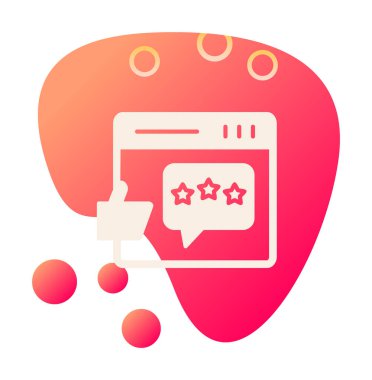 Geri besleme simgesi vektör illüstrasyon tasarımı