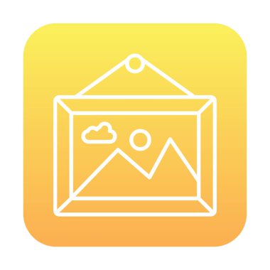 Doğa web simgesi, vektör illüstrasyonu 