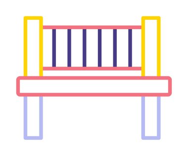 bank simgesi, vektör illüstrasyonu basit tasarım