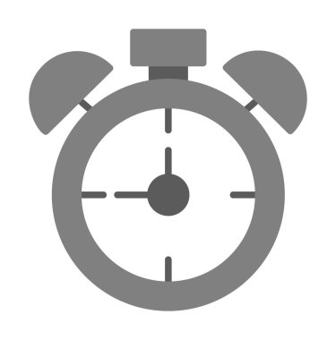 Alarm saati web simgesi, vektör illüstrasyonu