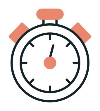 düz çizgi basit kronometre vektör çizimi