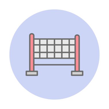 voleybol net simge vektör çizim