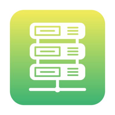 Veri sunucu simgesinin vektör illüstrasyonu 