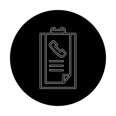 Basit Arama Listesi Geçmişi simgesi, vektör illüstrasyonu