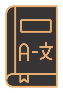 Kitap simgesinin vektör illüstrasyonu 