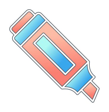 İşaretleyici. Web simgesi basit illüstrasyon                       