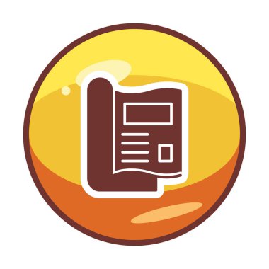 dergi simgesi, vektör illüstrasyonu basit tasarım