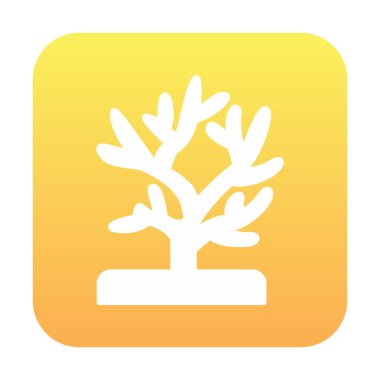 Mercan simgesi vektör illüstrasyonu