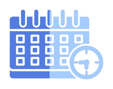 Takvim simgesi. Son teslim tarihi simgesi, vektör illüstrasyon tasarımı