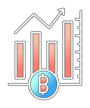 Basit Analitik simge, vektör illüstrasyonu
