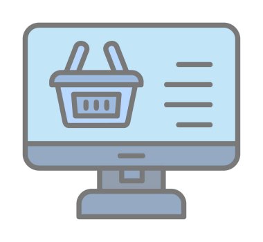 çevrimiçi alışveriş vektörü tasarımı                        