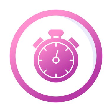 düz çizgi basit kronometre vektör çizimi