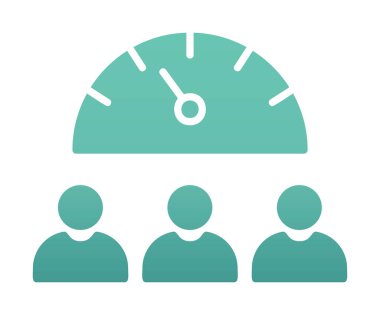 Takım Çalışması Hızı simgesi, vektör illüstrasyonu 