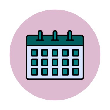 Takvim web simge vektör çizim