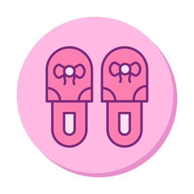 Basit Terlik simgesi, vektör illüstrasyonu