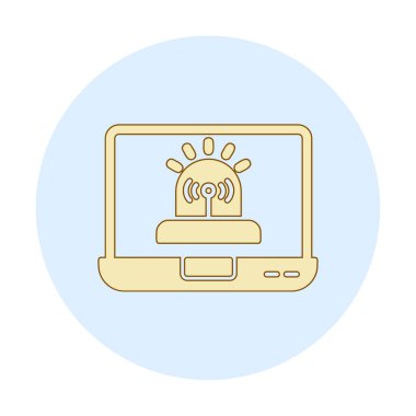 Basit Yazılım simgesi, vektör illüstrasyonu