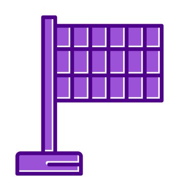 bayrak simgesi, vektör illüstrasyonu basit tasarım