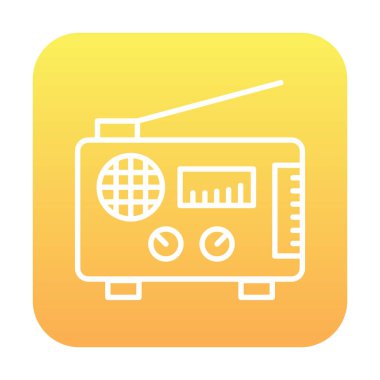 radyo ikonu. özet çizim vektörü 
