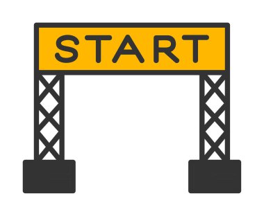 satır simge vektör çizim başlatmak